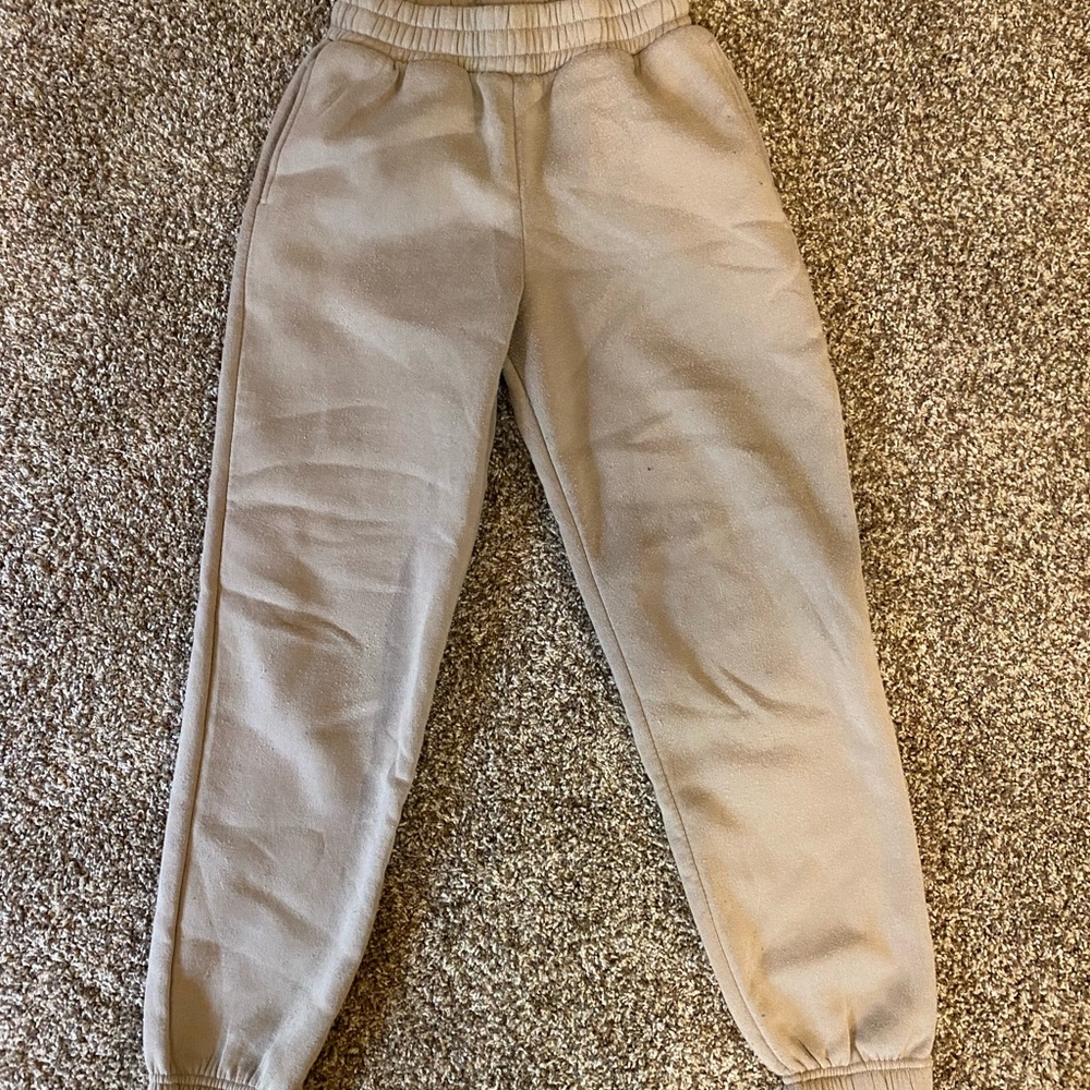 Cozy Tan Jogger Pants for Women